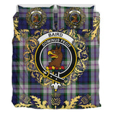 Baird Dress Tartan Crest Bedding Set - Golden Thistle Style